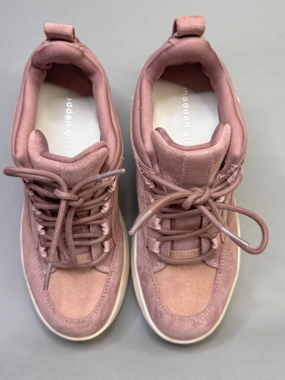 Madden Girl Pink Platform Sneakers Size 7,5 - Picture 2 of 9